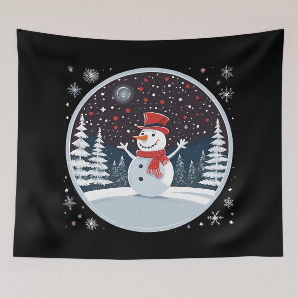 Item preview, Cheerful Snowman and Enchanted Winter designed and sold by Aquillashop.