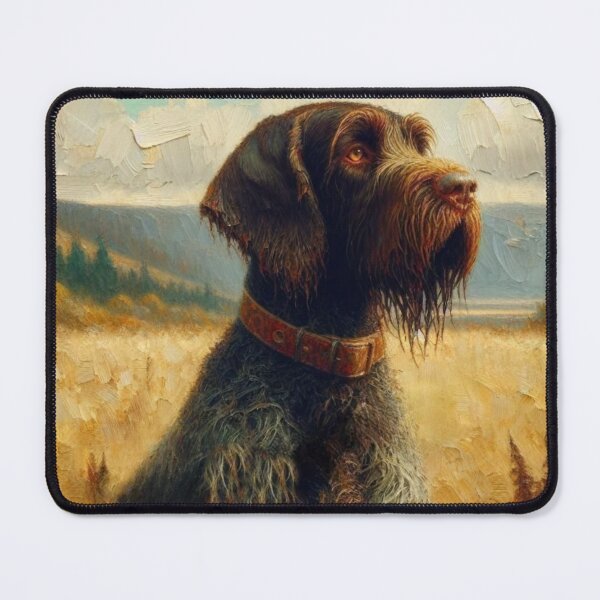 Item preview, Rustic Fall Day with a German Wirehair Pointer in Nature designed and sold by mustardseed-410.