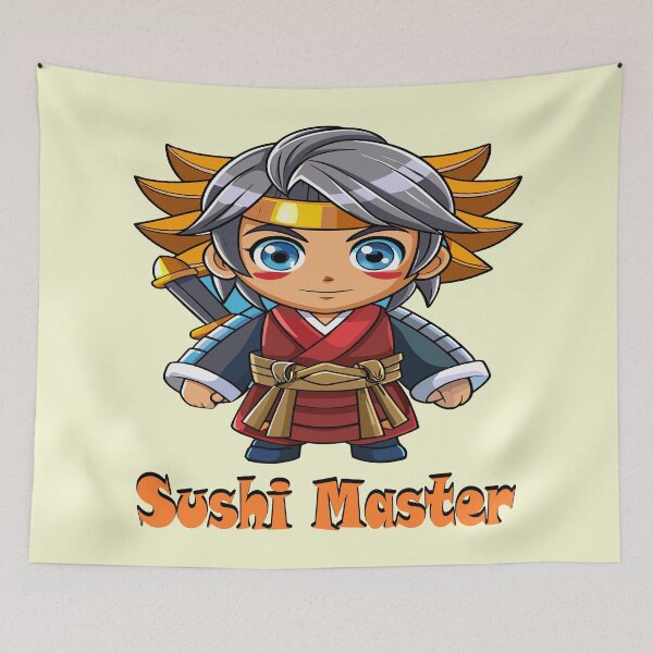 Item preview, Sushi Samurai Chibi Character designed and sold by AgarutanPrint.