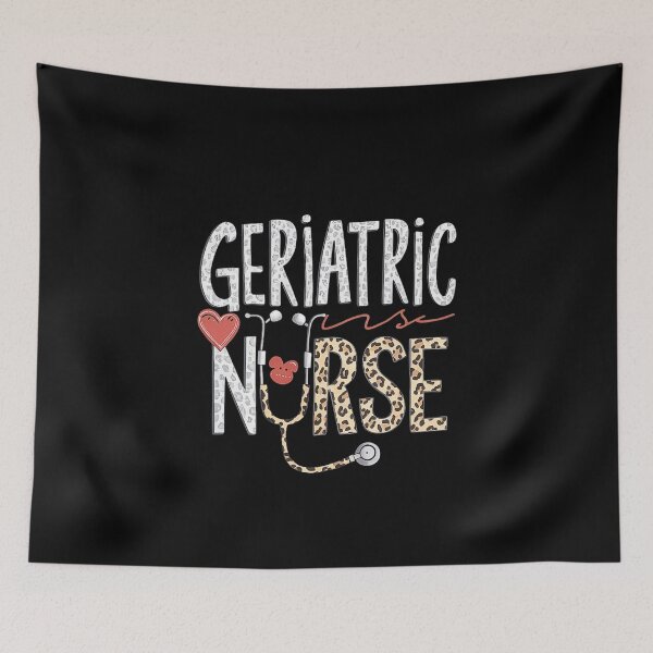 Item preview, Geriatric Nurse Appreciation with Leopard Print and Heart,For Mom,Nurse ,Sister designed and sold by love3617.