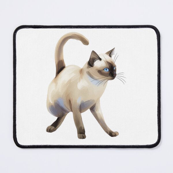 Item preview, Elegant Siamese Cat Watercolor Art designed and sold by kojinho.