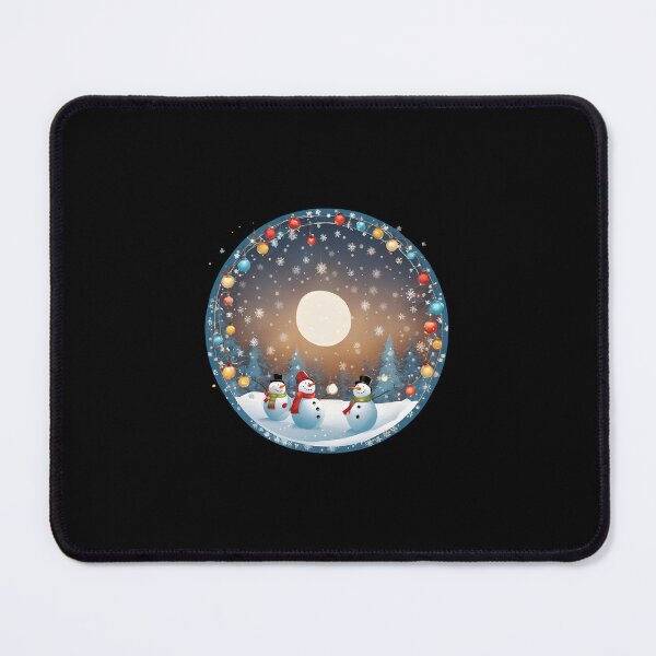 Item preview, Snowmen in a Colorful Winter Setting designed and sold by Aquillashop.