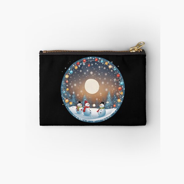 Item preview, Snowmen in a Colorful Winter Setting designed and sold by Aquillashop.