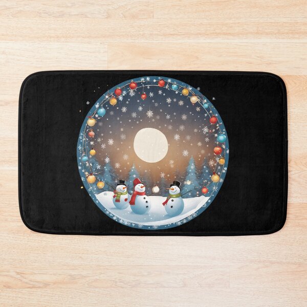 Item preview, Snowmen in a Colorful Winter Setting designed and sold by Aquillashop.