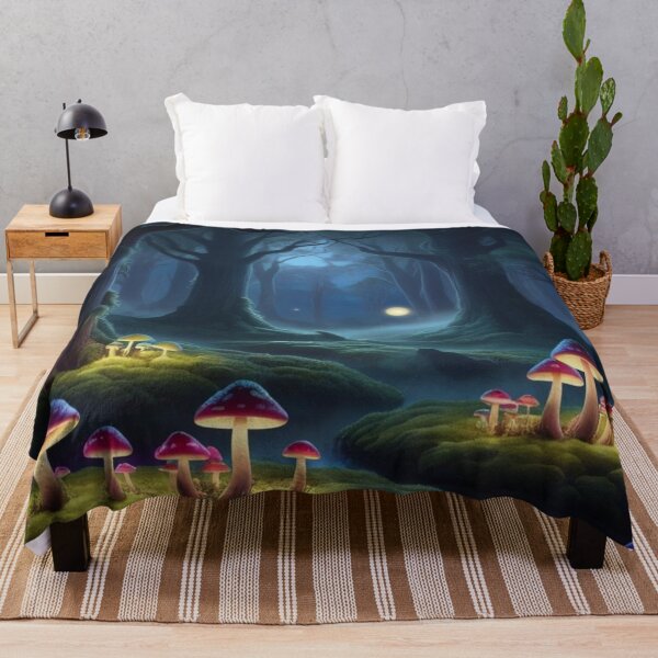Item preview, Dark Enchanted Fairy Forest at Dusk designed and sold by lollypopstore.