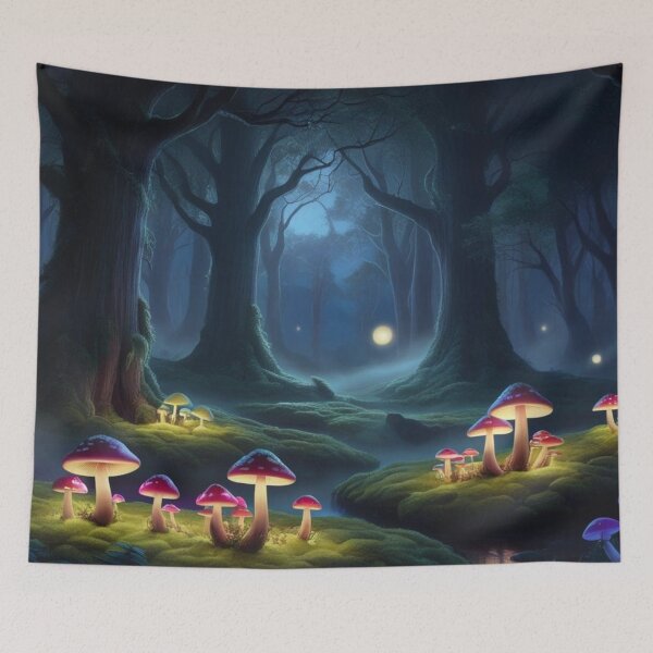 Item preview, Dark Enchanted Fairy Forest at Dusk designed and sold by lollypopstore.