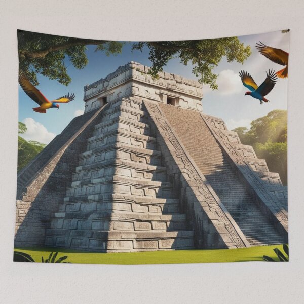 Item preview, Mayan Temple Hidden in the Jungle designed and sold by lollypopstore.