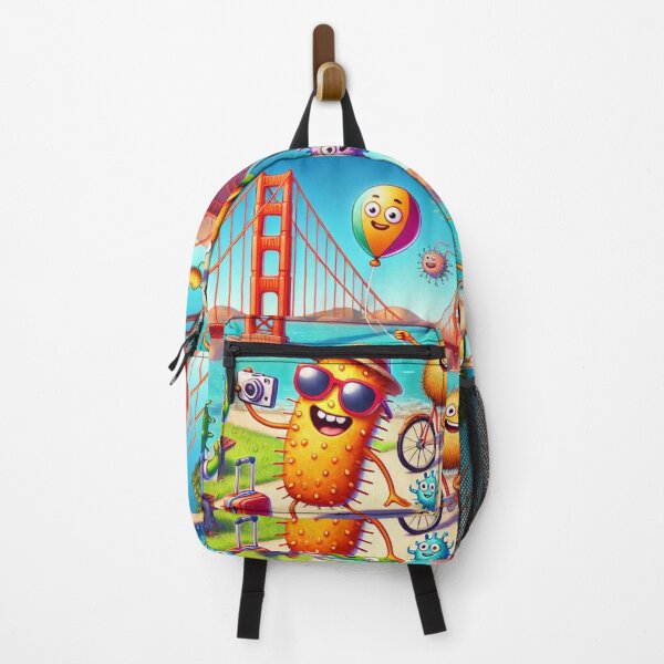 Item preview, Microbes Visit the Golden Gate Bridge designed and sold by AdoraSticks.