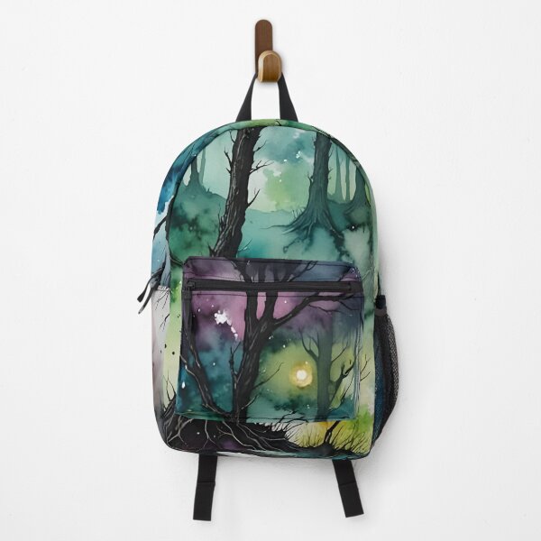 Item preview, Eerie Haunted Forest Halloween Art Liquid Ink Abstract designed and sold by taiche.