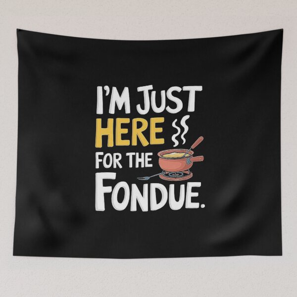 Item preview, Funny Fondue Lover Gift for Cheese and Foodie Fans designed and sold by love3617.