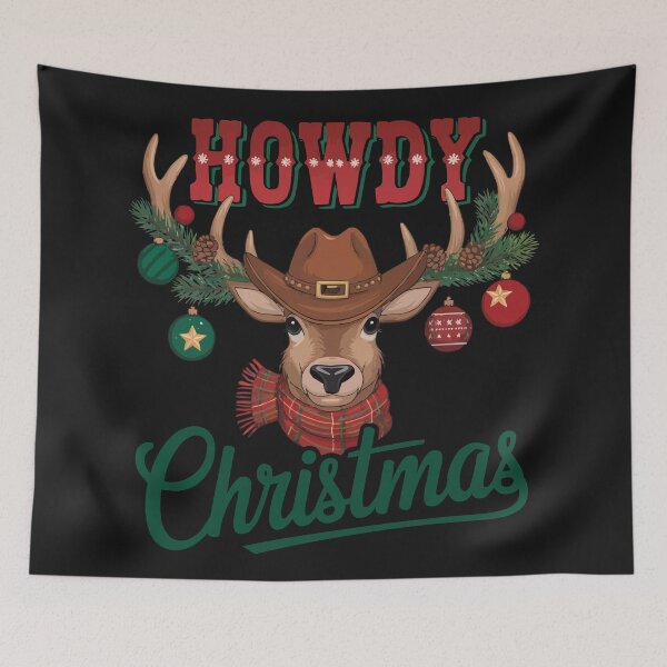 Item preview, Cowboy Reindeer Christmas designed and sold by RebeccaRe.