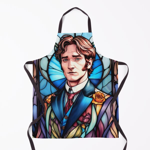 Item preview, Jane Austen’s Pride & Prejudice Mr. Darcy Stained Glass Portrait designed and sold by Smile More Art Store ⭐️⭐️⭐️⭐️⭐️.