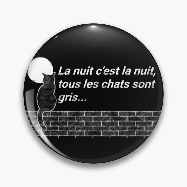 Item preview, La nuit c'est la nuit, tous les chats sont gris designed and sold by Tony Cisse.