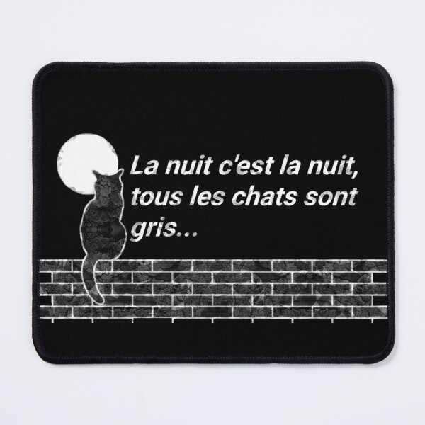 Item preview, La nuit c'est la nuit, tous les chats sont gris designed and sold by Tony Cisse.