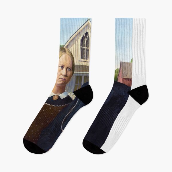 Item preview, American Gothic - Grant Wood designed and sold by Vintage Designs +.