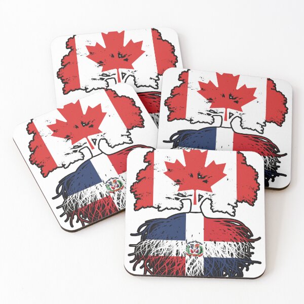 Item preview, Dominican Republic Dominican Canadian Canada Tree Roots Flag designed and sold by FlagX.