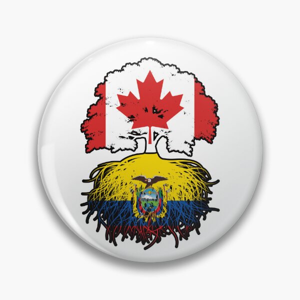 Item preview, Ecuador Ecuadorian Canadian Canada Tree Roots Flag designed and sold by FlagX.