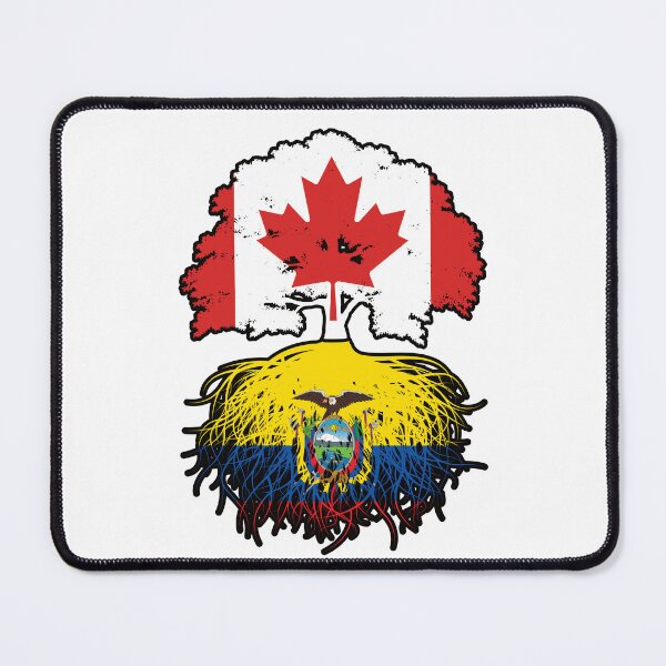 Item preview, Ecuador Ecuadorian Canadian Canada Tree Roots Flag designed and sold by FlagX.