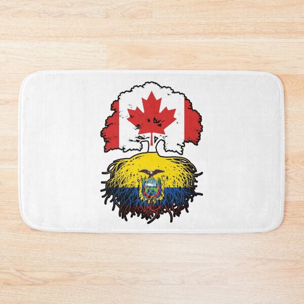 Item preview, Ecuador Ecuadorian Canadian Canada Tree Roots Flag designed and sold by FlagX.