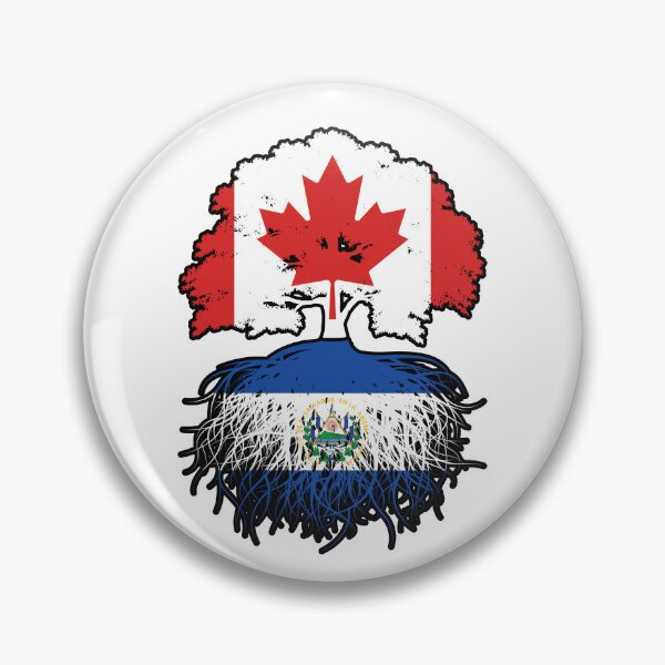 Item preview, El Salvador Salvadoran Canadian Canada Tree Roots Flag designed and sold by FlagX.