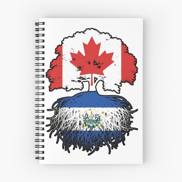 Item preview, El Salvador Salvadoran Canadian Canada Tree Roots Flag designed and sold by FlagX.