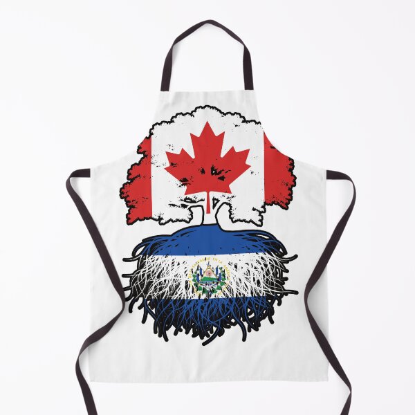 Item preview, El Salvador Salvadoran Canadian Canada Tree Roots Flag designed and sold by FlagX.