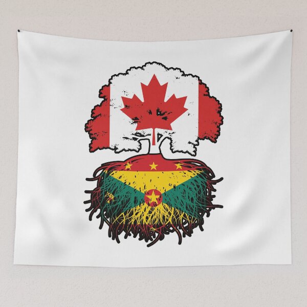 Item preview, Grenada Grenadian Canadian Canada Tree Roots Flag designed and sold by FlagX.