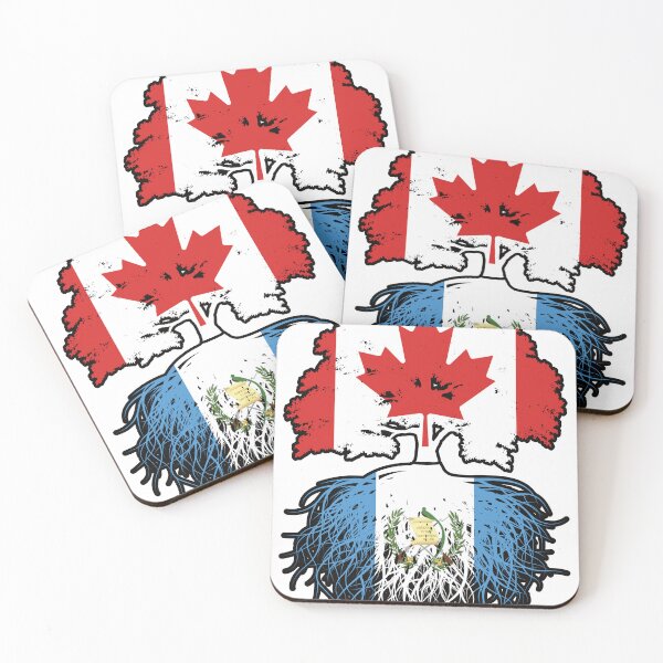 Item preview, Guatemala Guatemalan Canadian Canada Tree Roots Flag designed and sold by FlagX.
