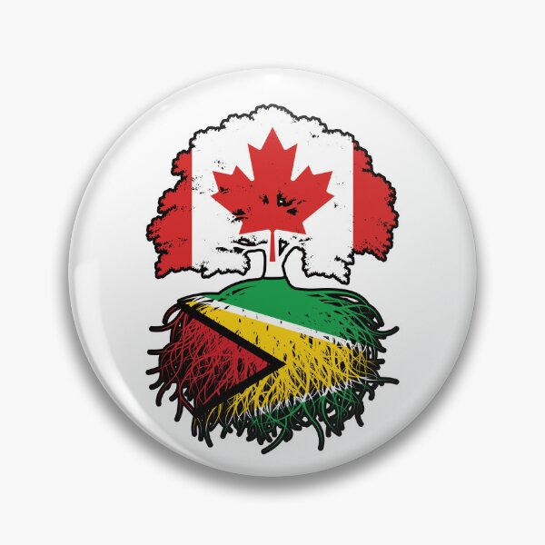 Item preview, Guyana Guyanese Canadian Canada Tree Roots Flag designed and sold by FlagX.