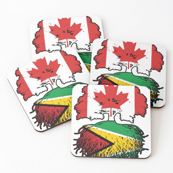 Item preview, Guyana Guyanese Canadian Canada Tree Roots Flag designed and sold by FlagX.