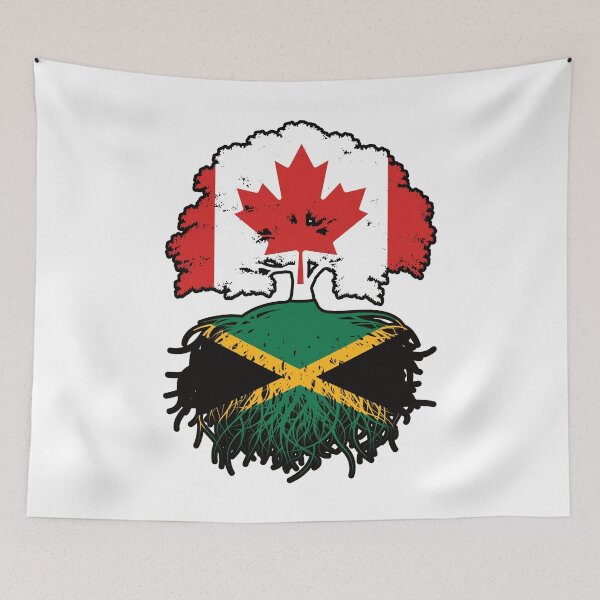 Item preview, Jamaica Jamaican Canadian Canada Tree Roots Flag designed and sold by FlagX.