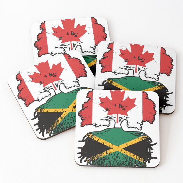 Item preview, Jamaica Jamaican Canadian Canada Tree Roots Flag designed and sold by FlagX.