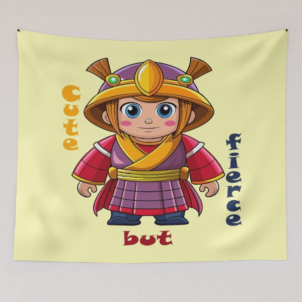 Item preview, Cute but Fierce Warrior designed and sold by AgarutanPrint.