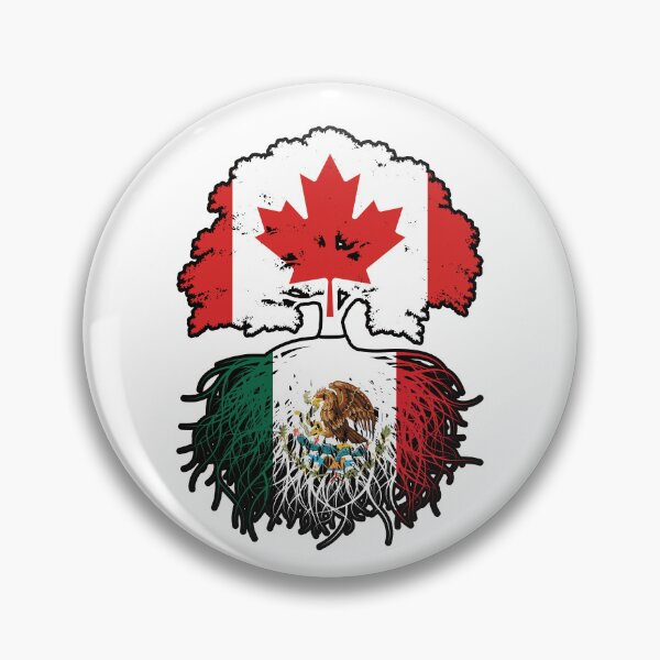 Item preview, Mexico Mexican Canadian Canada Tree Roots Flag designed and sold by FlagX.