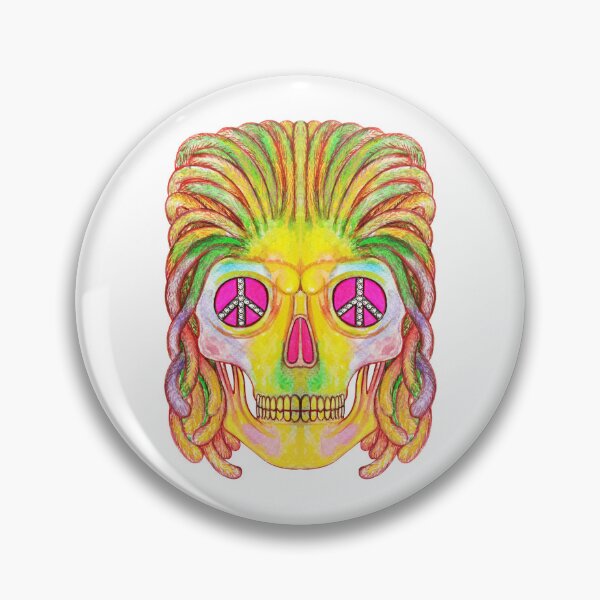 Item preview, Psychedelic Peace Skull. designed and sold by Jiwsurreal.