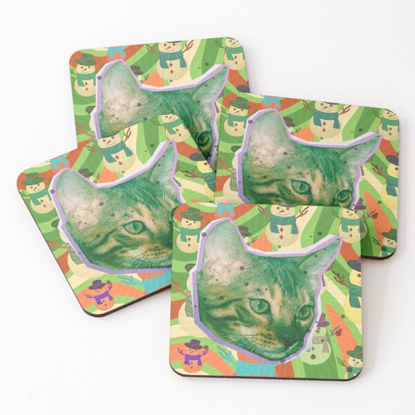 Item preview, Retro christmas cat designed and sold by Abelievingheart.