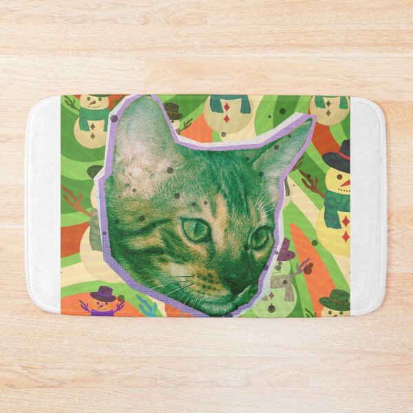 Item preview, Retro christmas cat designed and sold by Abelievingheart.