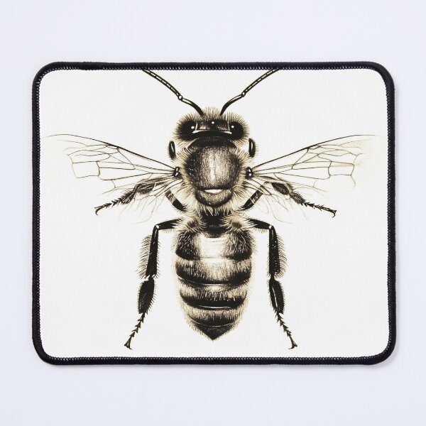 Item preview, Black and white wasp pencil drawing designed and sold by Pencil-Art.