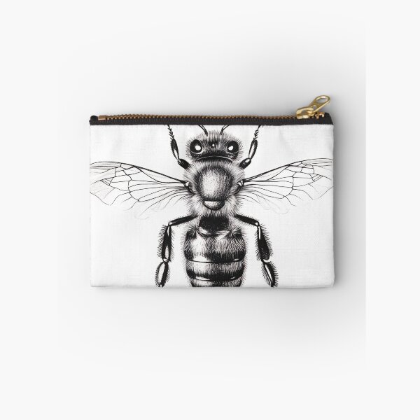 Item preview, Black and white wasp pencil drawing designed and sold by Pencil-Art.