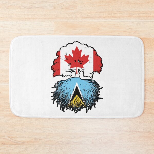 Item preview, Saint Lucia Saint Lucian Canadian Canada Tree Roots Flag designed and sold by FlagX.