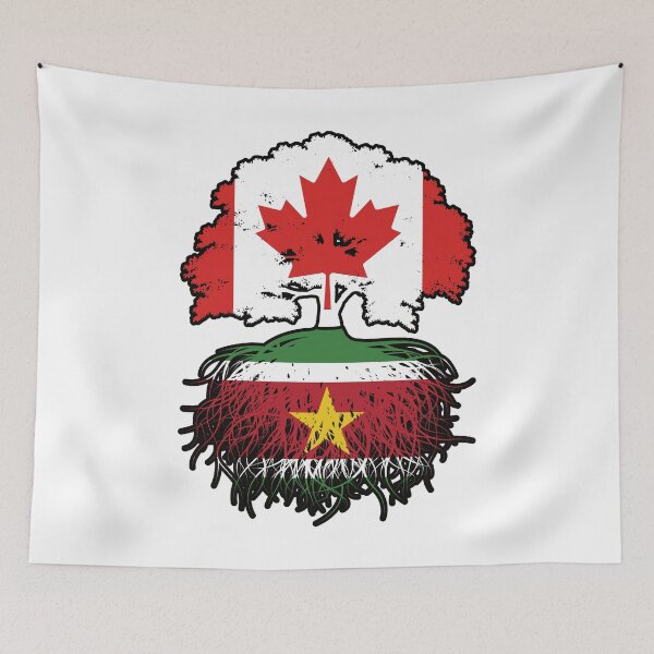 Item preview, Suriname Surinamese Canadian Canada Tree Roots Flag designed and sold by FlagX.