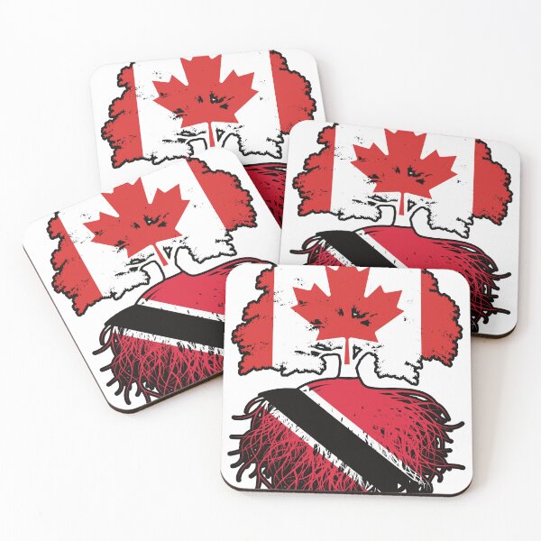 Item preview, Trinidad and Tobago Trinidadian Canadian Canada Tree Roots Flag designed and sold by FlagX.