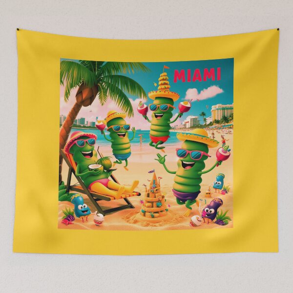 Item preview, Microbes' Fun Day in Miami designed and sold by AdoraSticks.