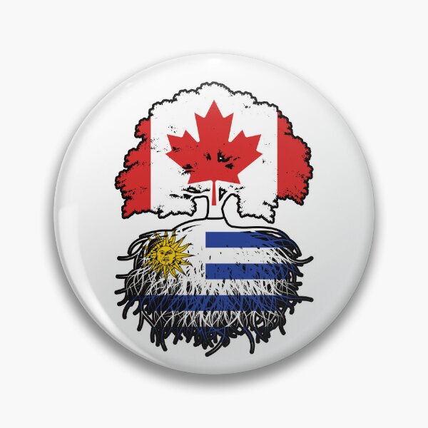 Item preview, Uruguay Uruguayan Canadian Canada Tree Roots Flag designed and sold by FlagX.