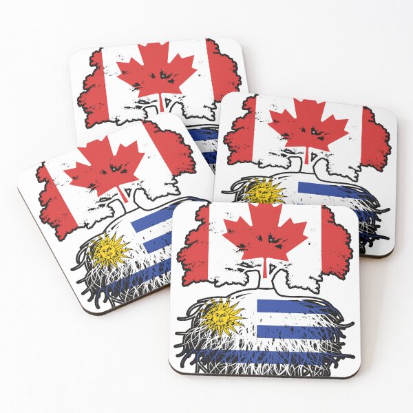 Item preview, Uruguay Uruguayan Canadian Canada Tree Roots Flag designed and sold by FlagX.