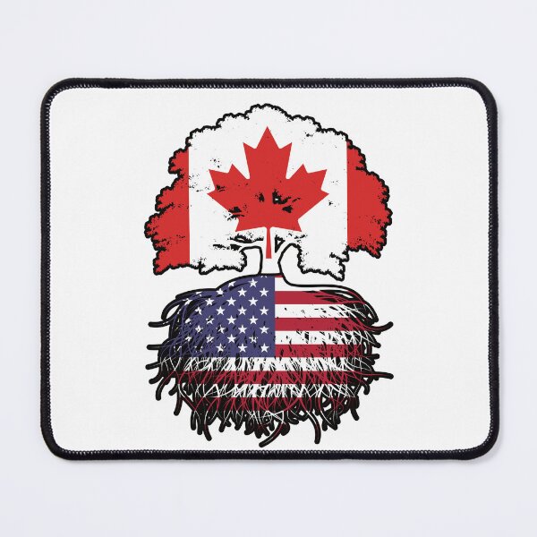 Item preview, USA American Canadian Canada Tree Roots Flag designed and sold by FlagX.