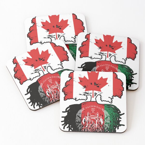 Item preview, Afghanistan Afghan Canadian Canada Tree Roots Flag designed and sold by FlagX.