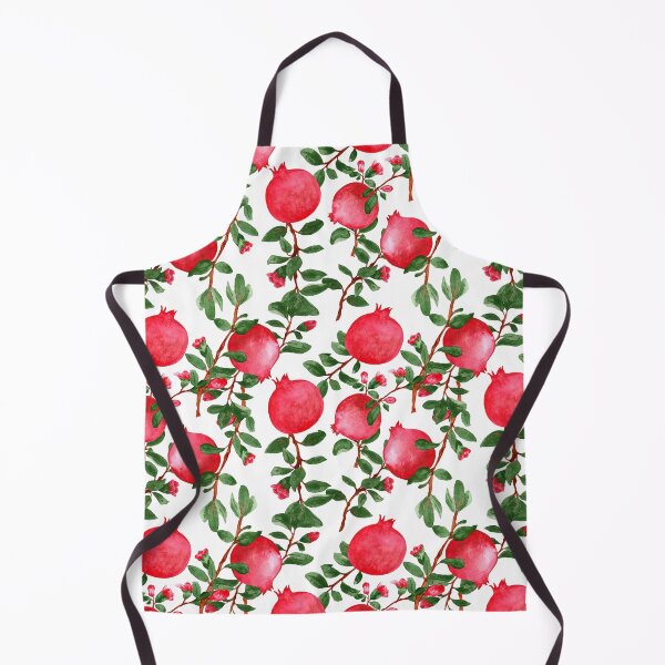 Item preview, Pomegrante White Pattern designed and sold by ZamZamDesign.