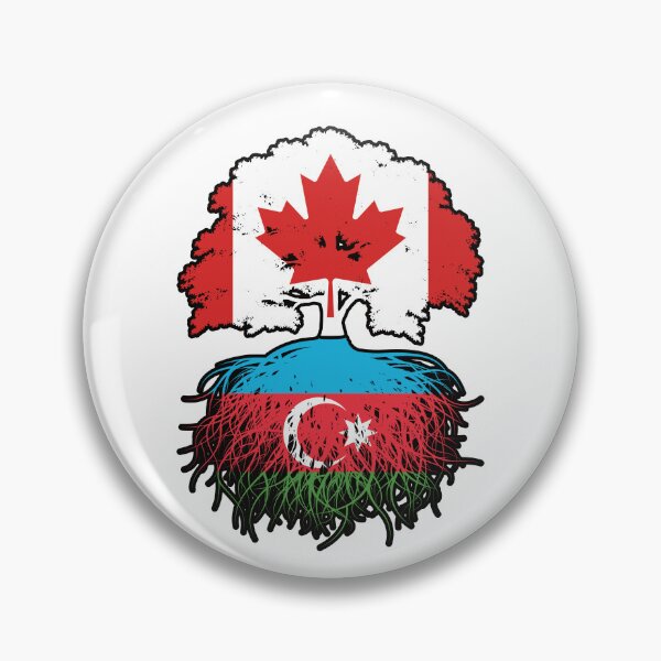 Item preview, Azerbaijan Azerbaijani Canadian Canada Tree Roots Flag designed and sold by FlagX.