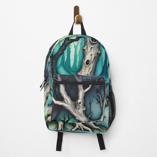 Item preview, Unearthly Haunted Forest Halloween Art Liquid Ink Abstract designed and sold by taiche.